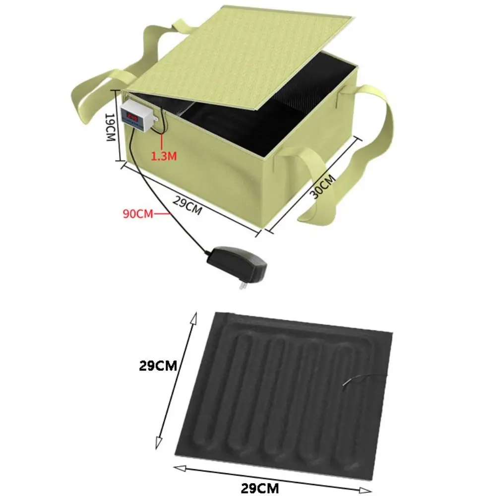 -50-110 Celsius Dough Proofing Box with Heating Pad Precise Temperature Control Bread Proofer Foldable Sourdough Starter Box