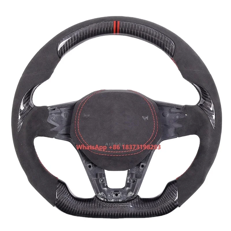 

Custom Plain Weave Carbon Fiber Steering Wheel for Benz