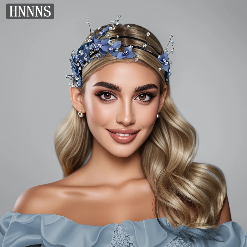 TOPQUEEN Sexy Bridal Wedding Headbands Handmade Exquisite Flower Water Diamond Women's Banquet Dancing Hair Accessories YXA222