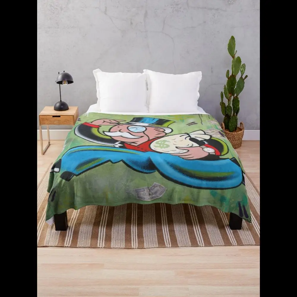 

Monopoly Theme UltraSoft Throw Blanket for Cozy Comfort Home Textile Essentials