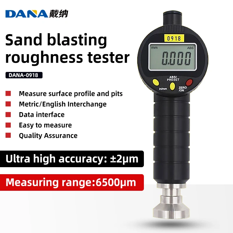 Digital surface sandblasting roughness meter anti-corrosion sandblasting shot blasting paint anchor pattern measuring instrument