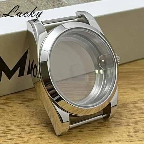 Imagen 2 del producto Caja de reloj de alta calidad, 36mm, 40mm, cristal de zafiro inoxidable 904L, compatible con movimiento NH34 NH35 NH36 NH38 ETA2824 PT5000