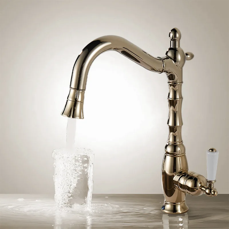 صنبور المطبخ الفرنسي القديم، شرفة صنبور ساخن وبارد متعدد الوظائف