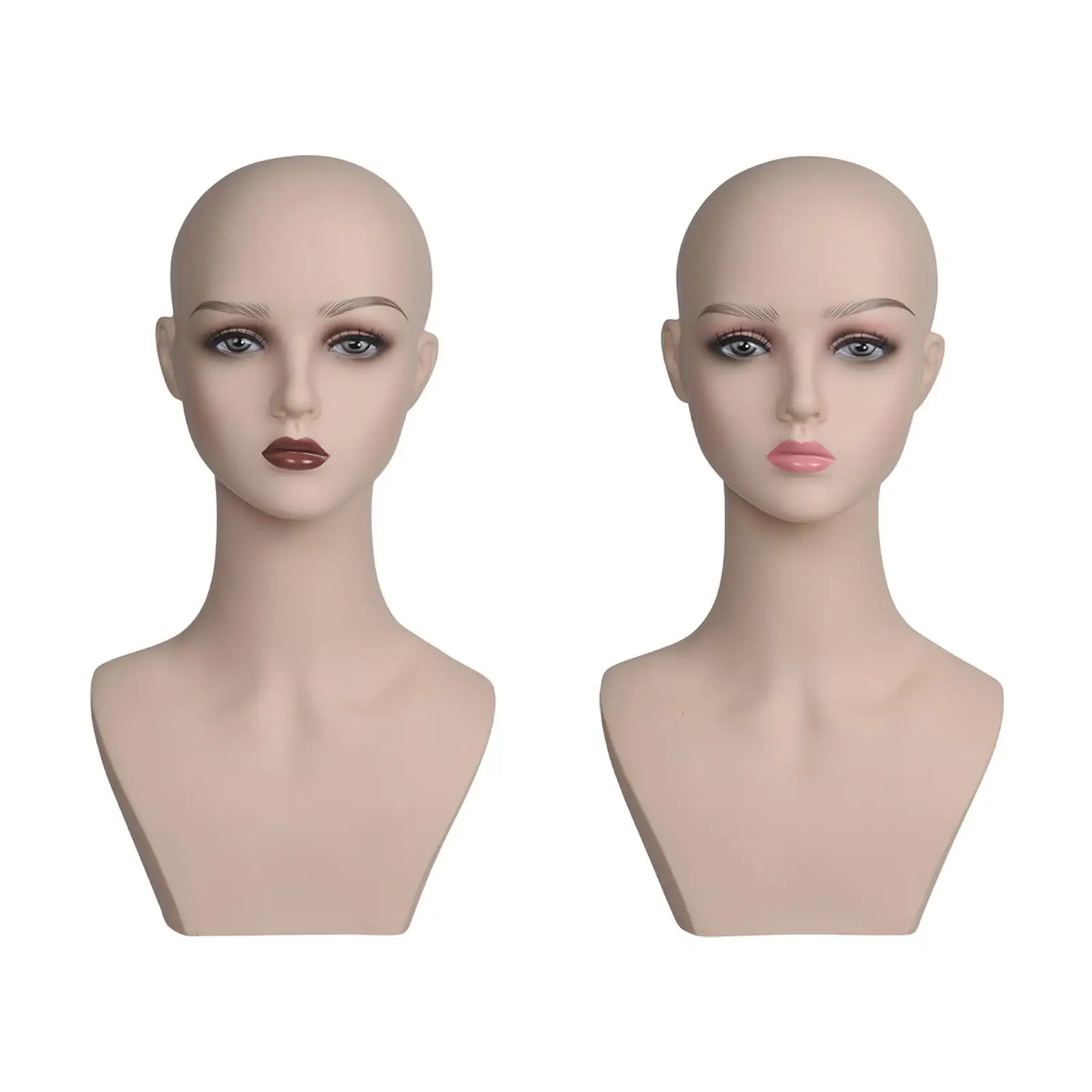 

Female Wig Head Mannequin Multifunctional Wig Holder Wig Display Stand for Hairpieces Scarf Wigs Making Styling Glasses Earrings