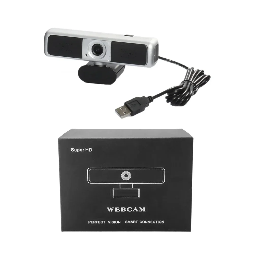 Webcam 2K 1080P Mini fotocamera 2K Full HD 4X Webcam con doppio microfono Autofocus Web Camera per PC Computer Laptop fotocamera Online