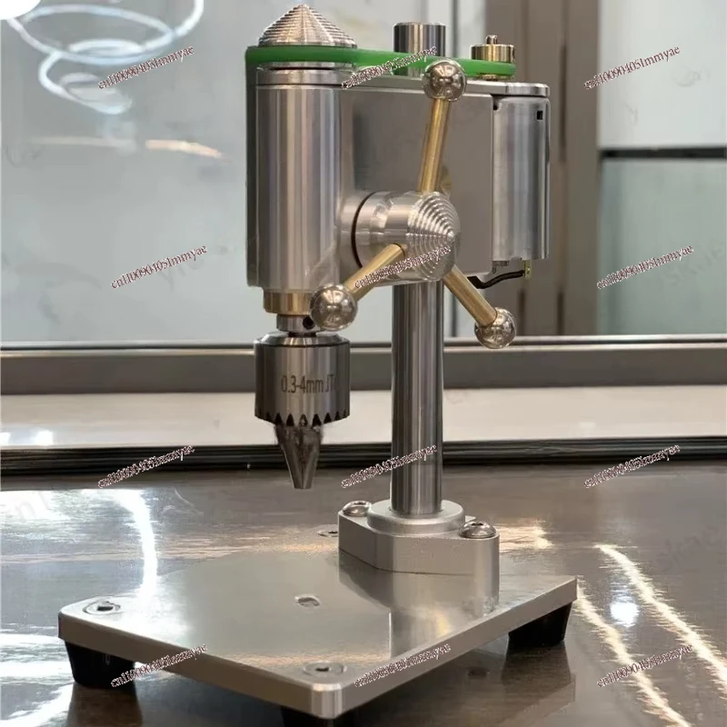 

Micro table drill 0.3-4mm micro drilling machine precision watch maintenance tool table drill with speed control power adapter 2