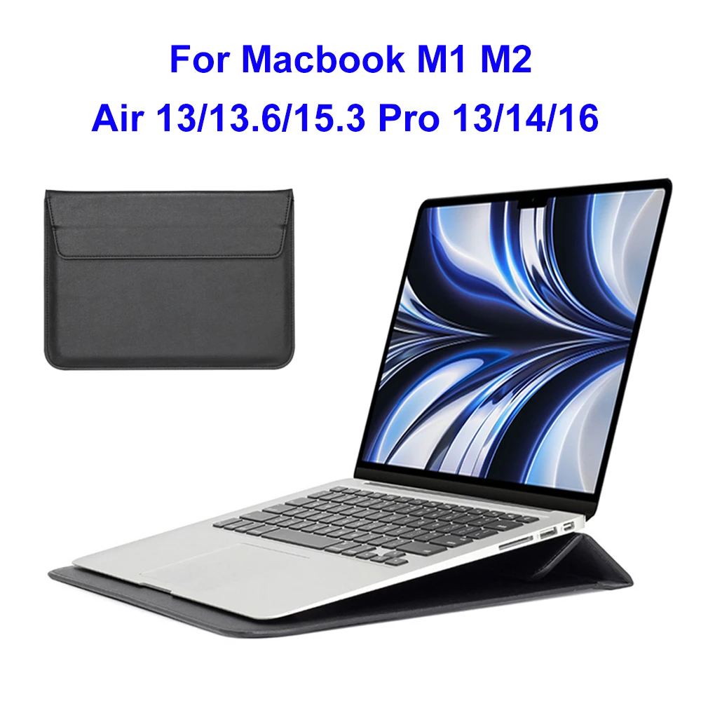 Laptop Bag for Macbook Pro 14 Case M5 New MacBook Air 13.6 Sleeve 2026 M4 Pro 16 bag 2023 Mac Air 15 M1 Stand Bag
