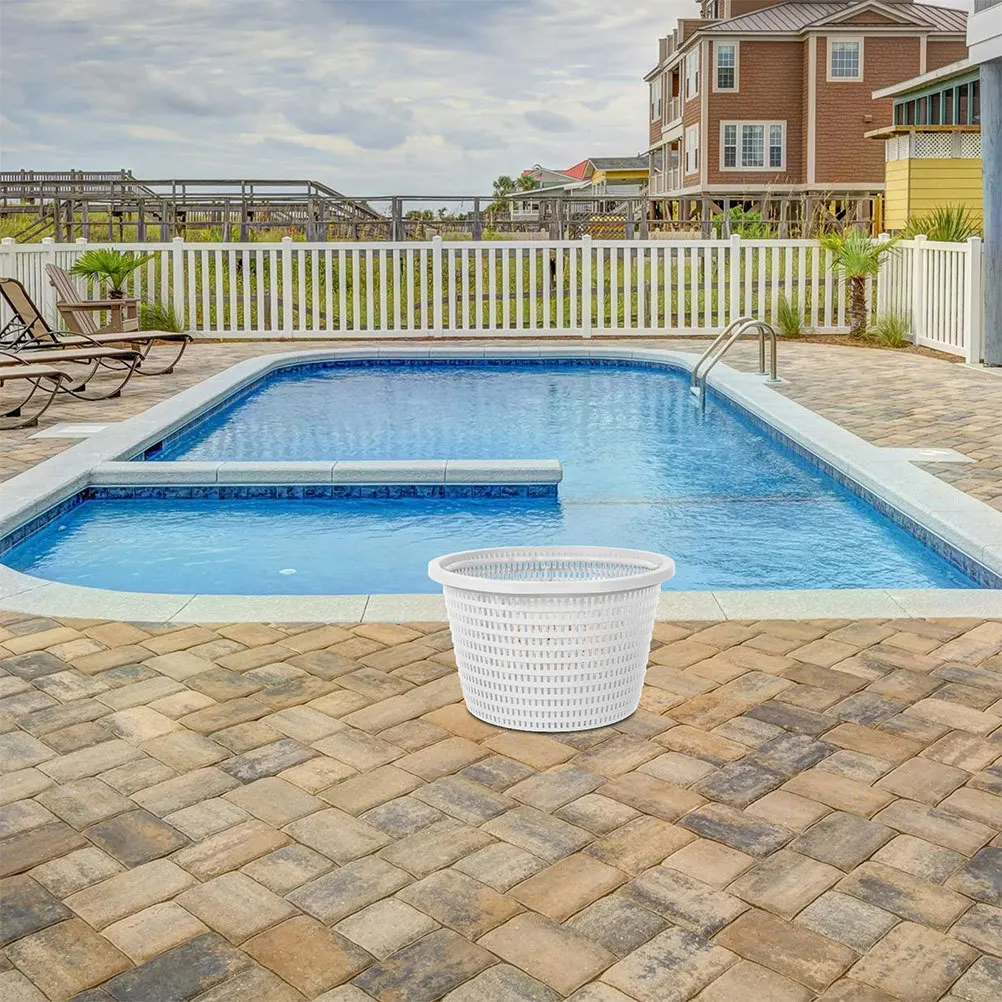

2Pcs Wear Resistant Skimmer Basket for Pools Reduces Cleanout Frequency Enhances Water Clarity Swimming Pool Replacement Baskets