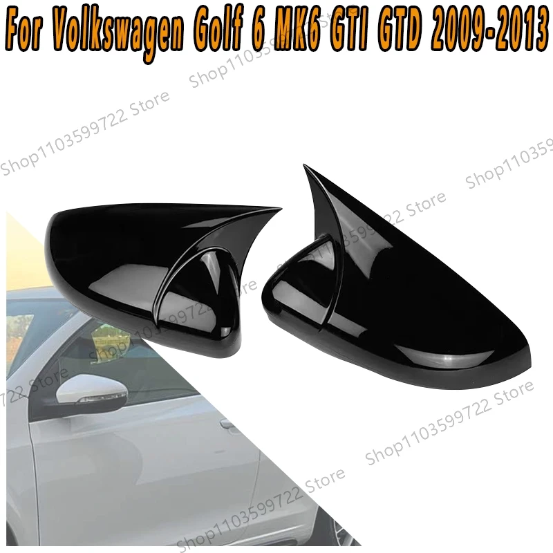 

For Volkswagen Golf 6 MK6 GTI GTD 2009 2010 2011 2012 2013 Car Rearview Mirror Housing Side View Mirror Cover Accessories