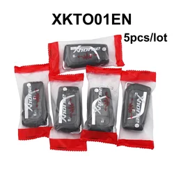 5PCS XHORSE XKTO01EN Universal Remote Key for Toyota 2 Buttons Flip Remote VVDI Remote Wire Key for VVDI Key Tool F Style