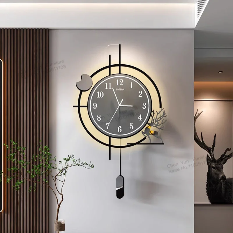 

Living Room Study Wall Clocks Fashion Modern Home Decor Decoration Fitment Wall Clocks Originality Sway Wandklok In De Woonkamer