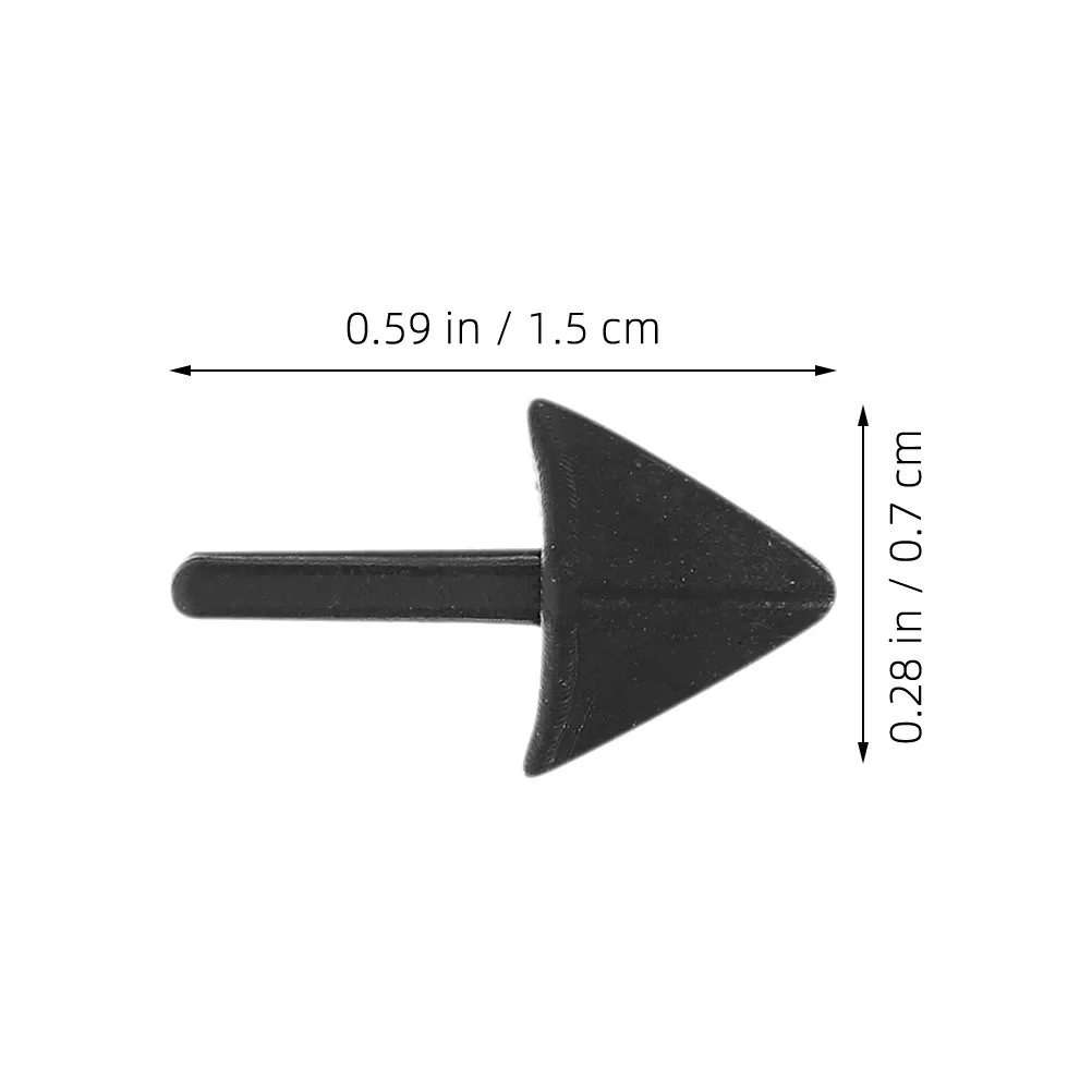 120 قطعة من إدخالات منقار الحيوانات البلاستيكية الواقعية مقاس 7×15 ملم للإبداعات اليدوية، تصميم خفيف الوزن وتطبيقات واسعة