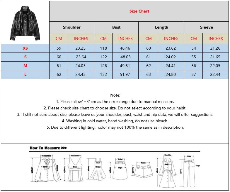 BSAY Damen Neue Kunstleder-Bomberjacke mit Stehkragen, Lose Geschnittene Oberbekleidung, Outdoor-Pendlerstil, Herbst-Winter-Freizeitjacke – Detail 1