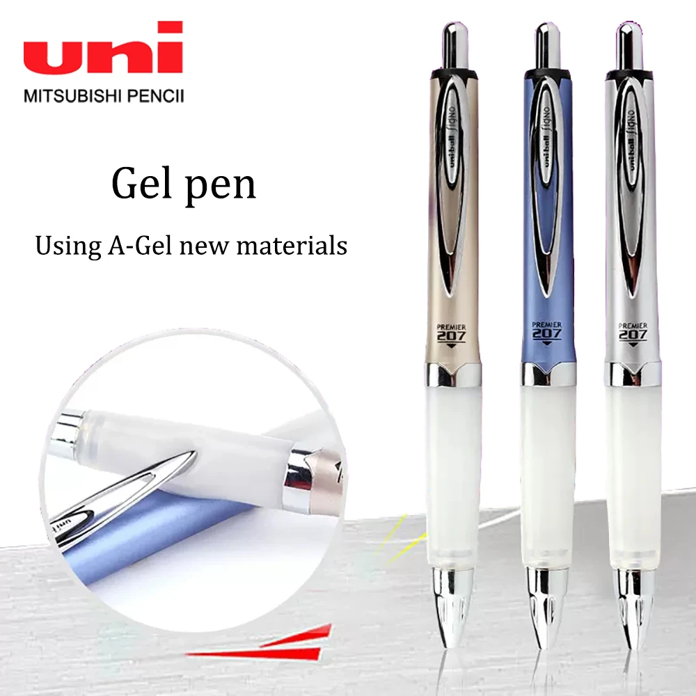 

Japan UNI Soft Grip Gel Pen 0.7mm Quick Dry Signature Water Pen UMN-207GG School Supplies Korean Stationery Pens for Writing