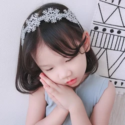 ZANLLOY Princess Crown Role-playing Baby Girl Toys Children Snowflake Crown Headband Gift Baby Hair Accessories