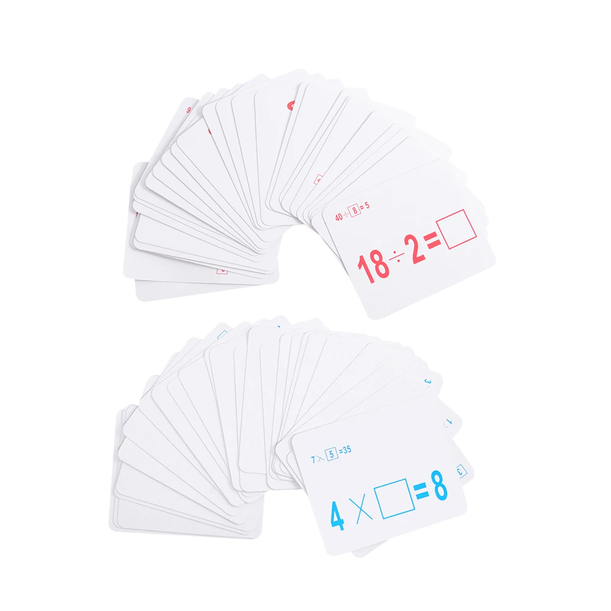 

54 Pcs Spanish Arithmetic Card Early Learing Cards Educational Number Colorful Digital