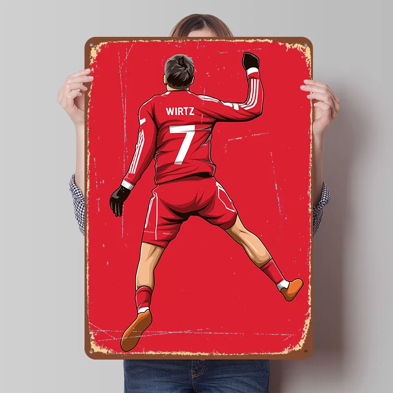 Póster Impreso de Florian Wirtz, Arte de Pared Personalizado, Letreros de Metal Retro Vintage para Decoración del Hogar, Garaje, Habitación, Escritorio