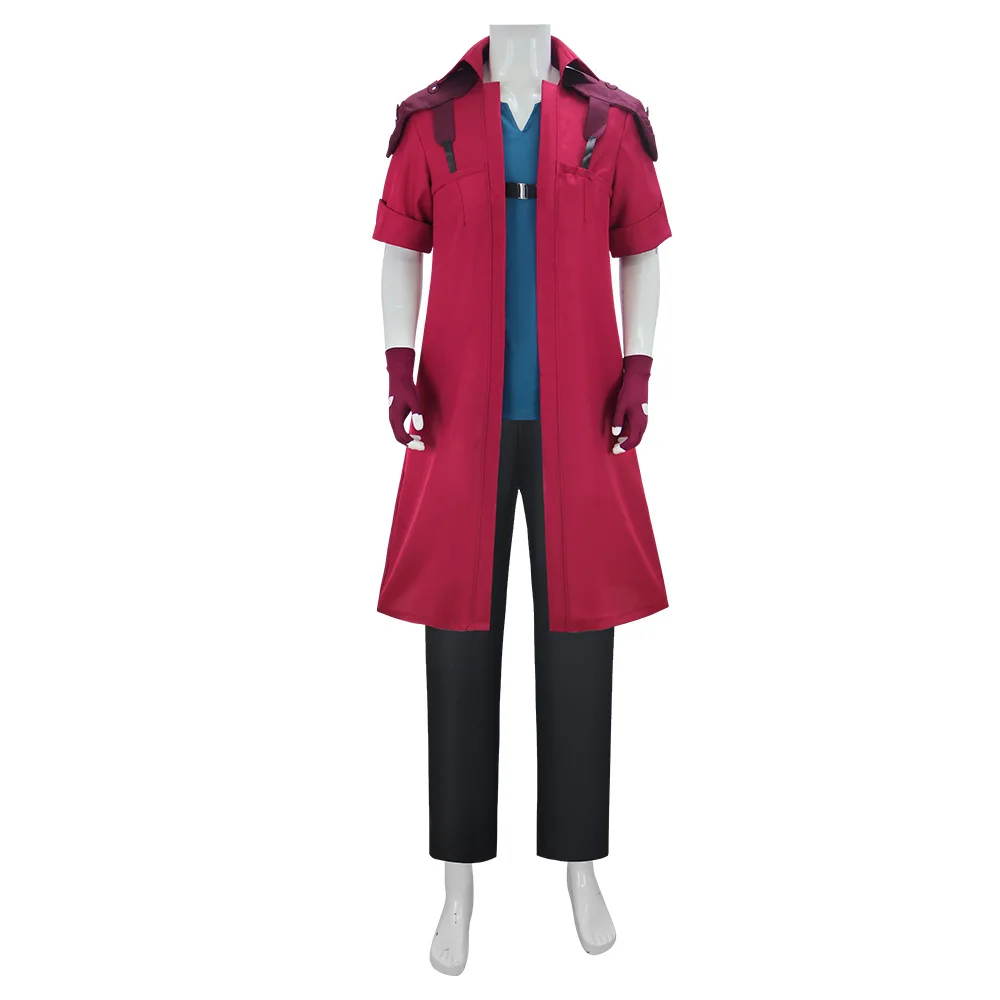 DMC5 Devil May Cry Dante Cosplay Costume Adult Men Game Halloween Costume Long Wind Coat Gloves Roleplay Carnival Party Outfit view 5