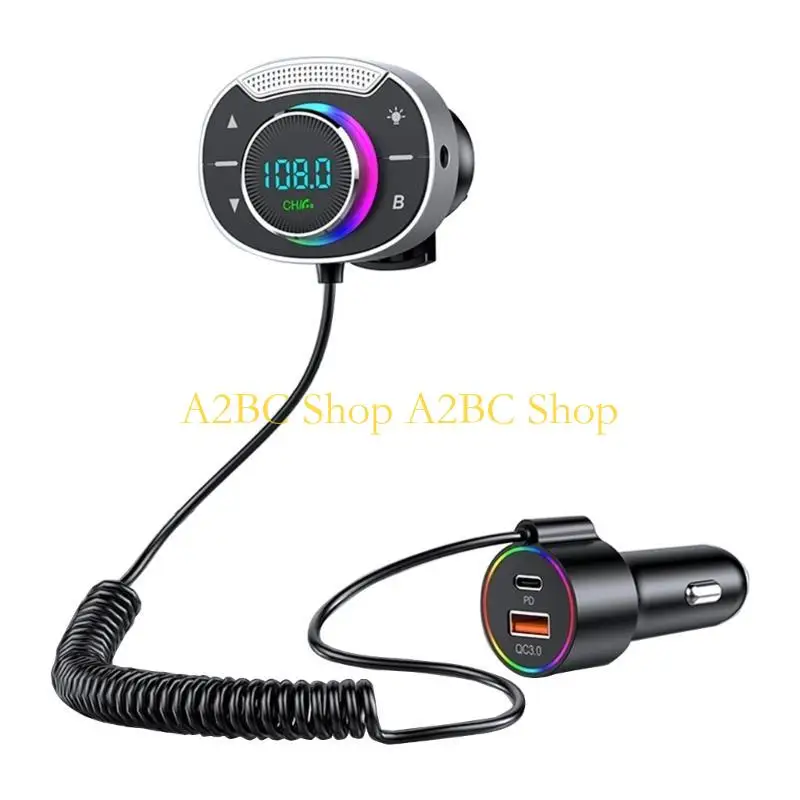 

A2BC FM-передатчик Усилители басов Голосовой помощник Поддержка карты U-disk MP3-плеер