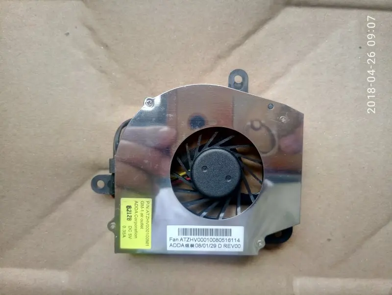 

Fan For Lenovo 3000 N100 N200 C200 F40 F41 F50 Y410 125 ATZHV000100M1 Y40 Y400 Y400A AB0705UX-HB3 F5H0-CCW DFB601205M20T