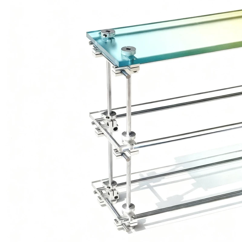 Acrylic desktop storage rack gradual change color desktop rack