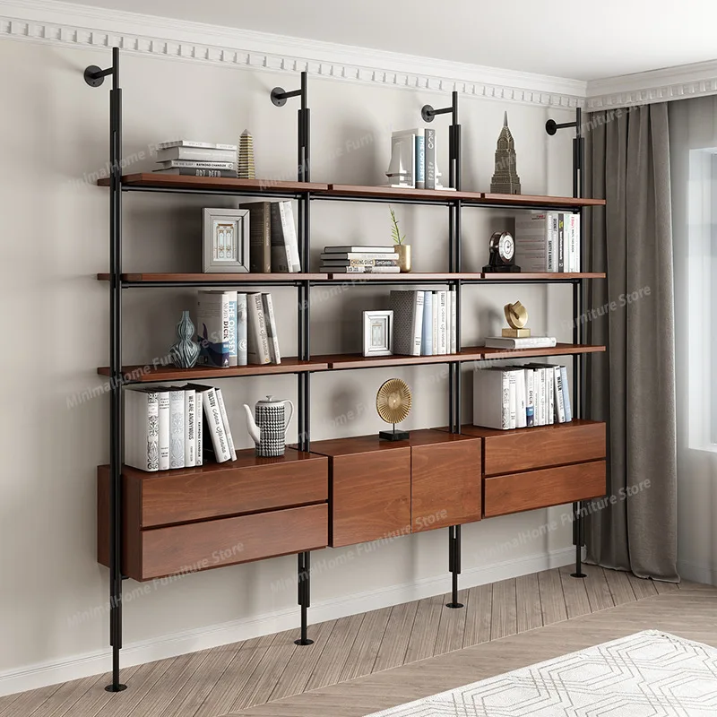 

Simple Household Bookcases Modern Fashionable French Retro Bookcases Exquisite Living Room Furniture Rayonnages YS40CC