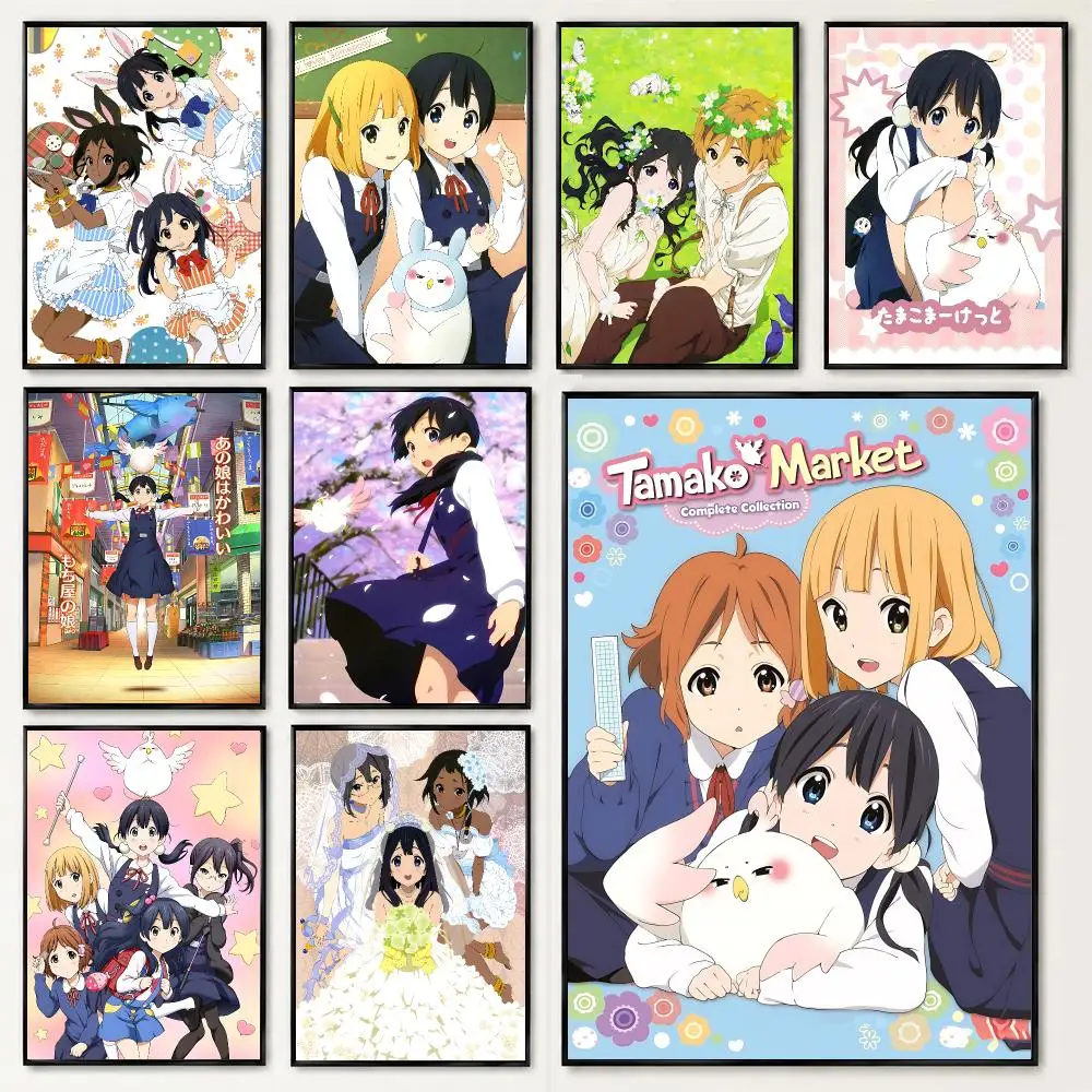 anime Tamako Market Poster Poster HD Printing Soothing and Cream Style Home Decor for the Living Room Cafes Gift
