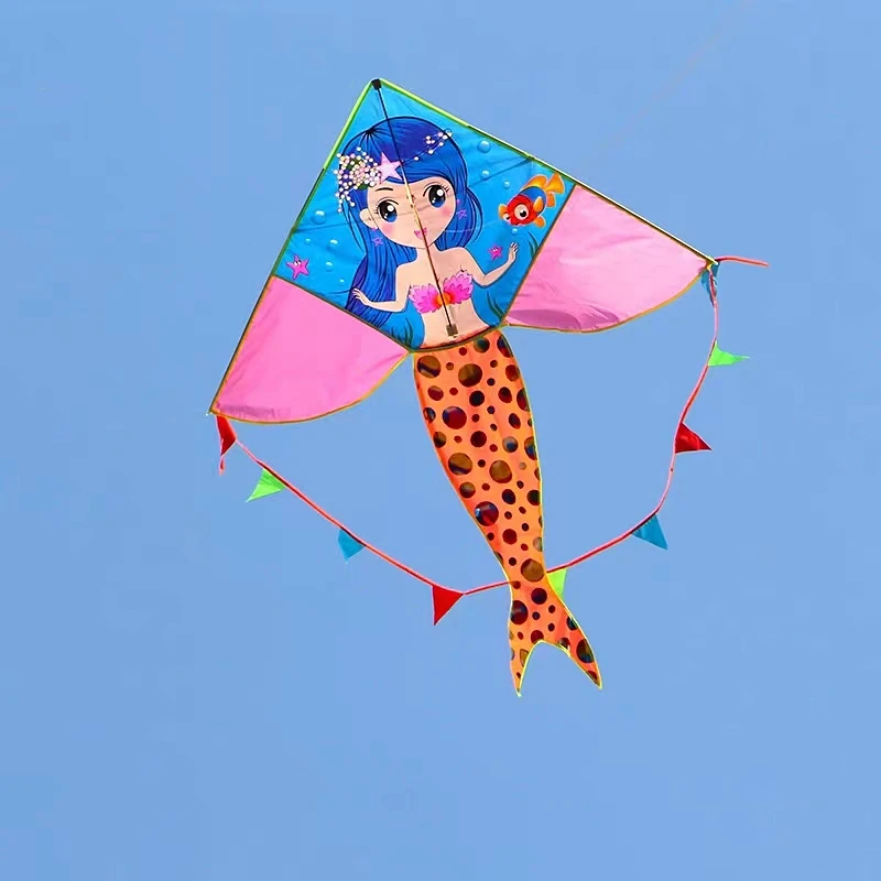 จัดส่งฟรีการ์ตูน Kites ของเล่นสําหรับเด็ก Kites สายไนลอน Kites โรงงานเด็ก Comet สายตกปลา Flying Child Kite