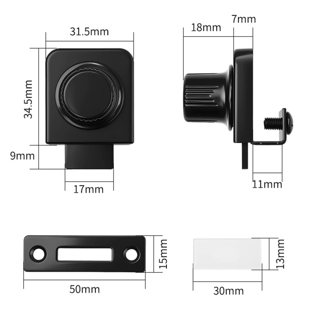 Robust Zinc Alloy Glass Cabinet Door Lock for Securing Interior Display Cases Bookshelves and Specialty Storage