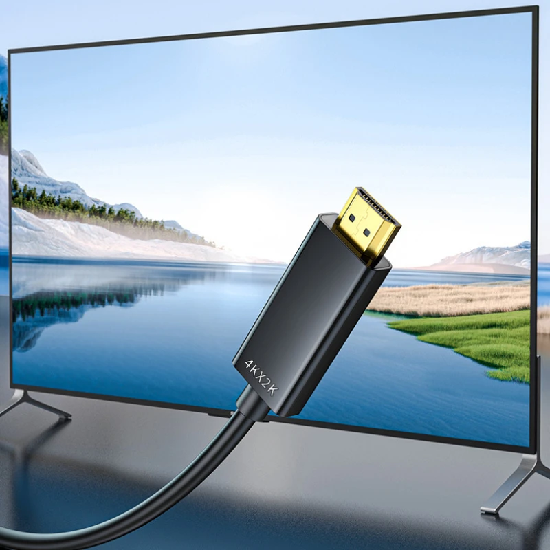 1.8M DP To HDMI-compatible Cable 4k DisplayPort To HD Adapter Male To Male DisplayPort To HDTV Converter for Monitor Projector
