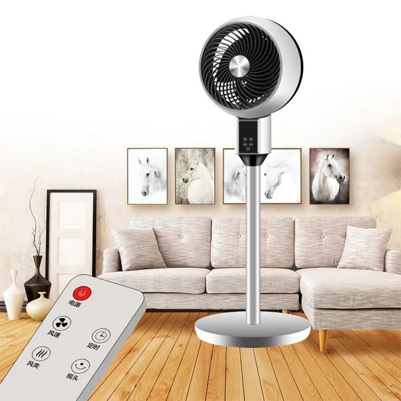 Air Circulation Fan Household Turbine Silent Floor standing fan Turbine Electric Fan Vertical Remote Control Fan Timing Bedroom