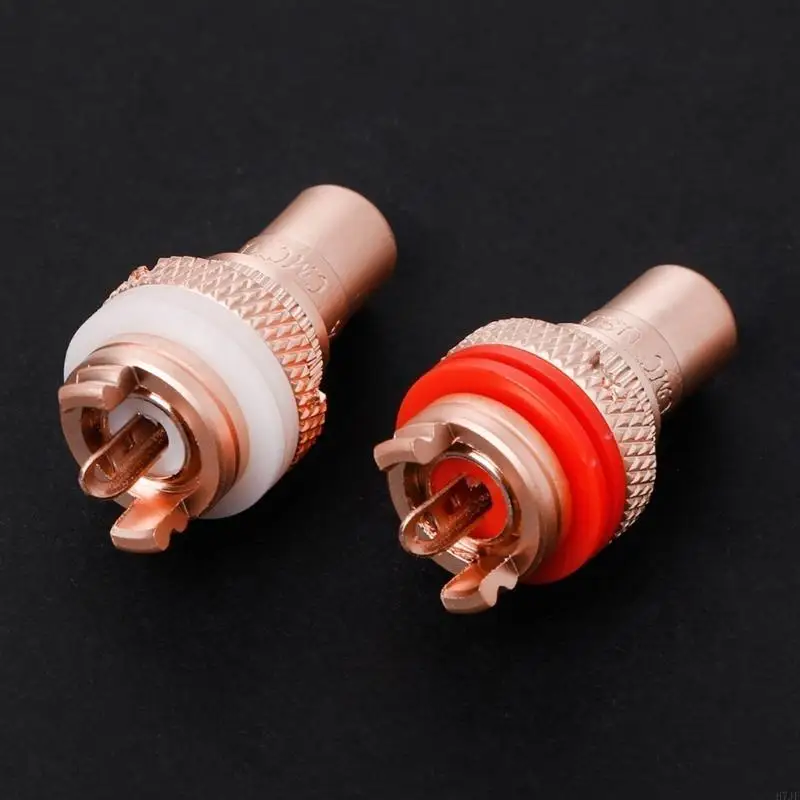 H7JF 8pcs rojo+blancos HIFI RCA CHASSIS CHASIS CMC CMC Femenina