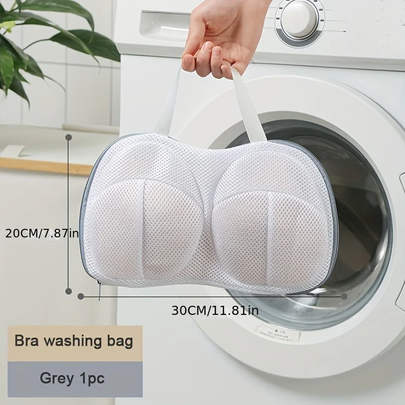 1/2PCS Women's Bra Laundry Bag, Household Washing Machine, Inner Mesh Bag, Hand in Hand to Carry Bra Protective Washing Bag - view 6