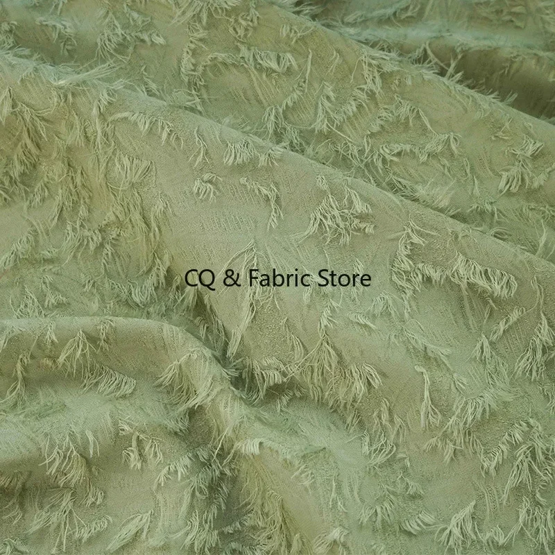 

Шифоновая жаккардовая ткань, весенне-летняя модная женская одежда на подтяжках, ткань с кисточками, ткань для шитья одежды по метрам