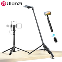 Ulanzi TT88 Desktop Overhead Bracket Mantis Tripod for Android Apple iPhone 16 15 Smatphone With Magnetic Clamp Double Cold Shoe