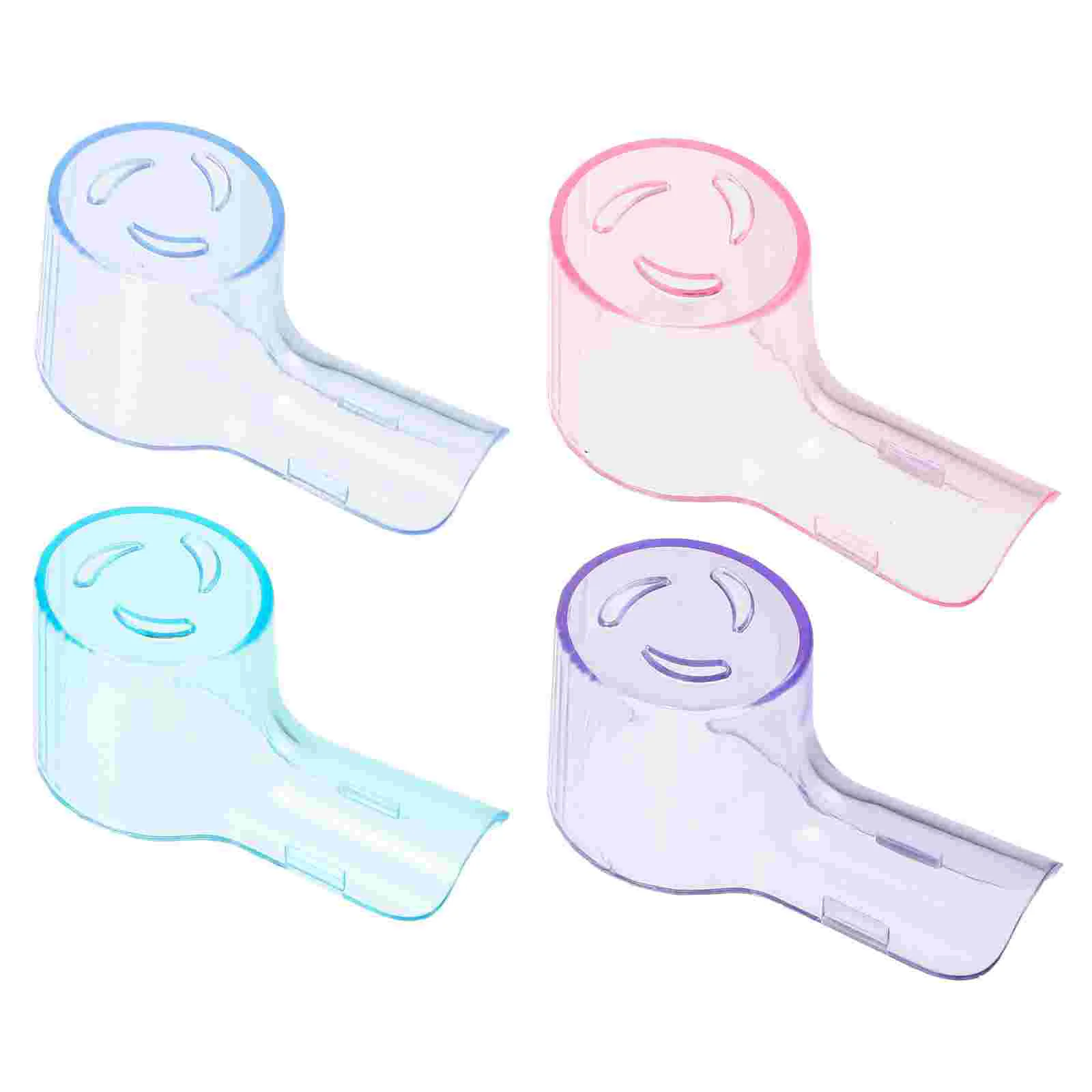 4 Pcs Toothbrush Dust Covers for Pink Protective Household Supply Plastic Electric Caps Baby Toothbrushes