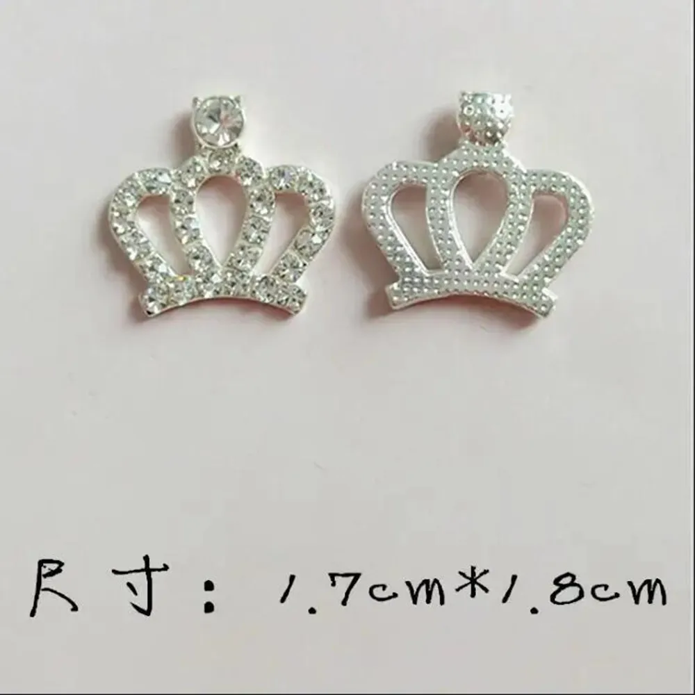 10pcs/lot Small Rhinestone crown embellishment ornament for DIY accessories craft suppliers