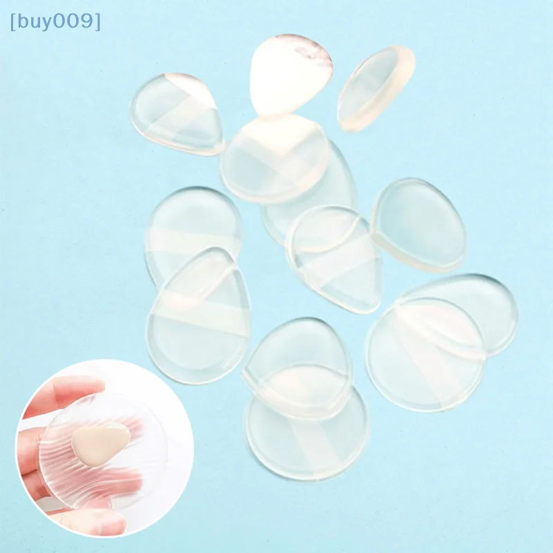 Esponja de esponja de Gel de silicona suave para base cosmética facial BB Cream sin polvo para comer polvo herramientas de maquillaje de soplo cosmético