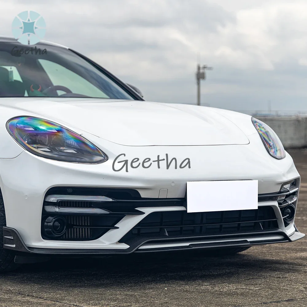 

For Body Kit Bumper Lip Carbon Fiber Panamera 971 Front Bumper Lips for Porsche Panamera 971.1 971.2 2017-2023