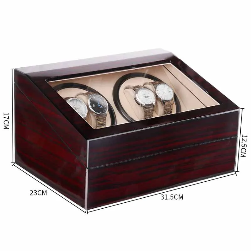 Motor Silent Movement Winder Watch Boxes Automatic Rotator Watch Winder Men Mechanical Watches Display Organizer Accessories