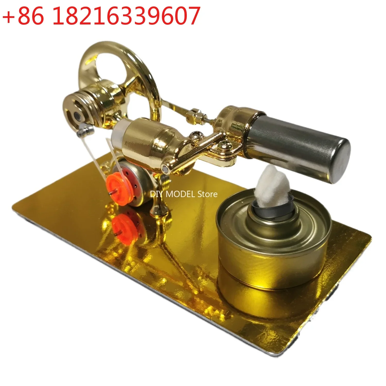 TAO Stirling Engine Generator Steam Engine Metal Mechanical Model Physics Experiment Fluid Dynamics Teaching Aid