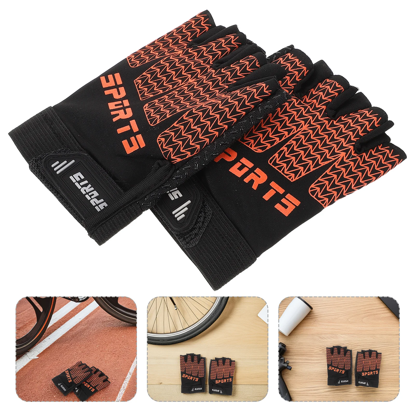 1 пара велосипедных перчаток, дышащие нескользящие мягкие перчатки для горного велосипеда с половиной пальца для езды на открытом воздухе