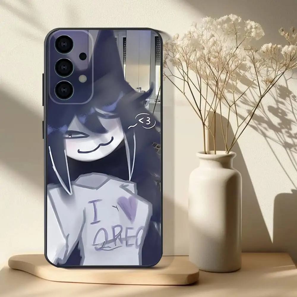 Custodia per telefono Miss Bloomie FPE per Samsung S25,S24,S21,S22,S23,S30,Ultra,S20,Plus,Fe,Lite,Note,10.9,5G Cover nera