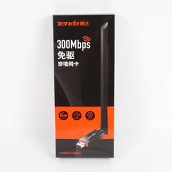 Tenda 300Mpbs U6 Wireless N300 High Gain USB wifi Adapter Network card placa adaptador wifi antenna адаптер mini pc