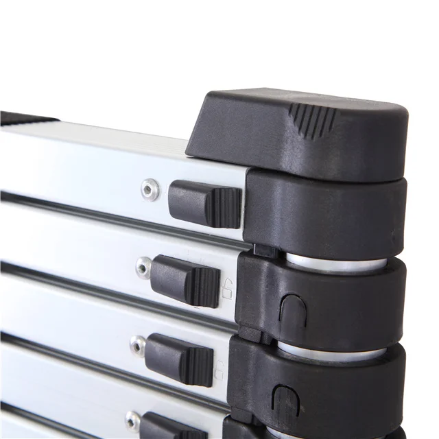 Deliladder 12.5FT Aluminum Telescoping Ladder, Newly Telescopic Extension Ladder 330lbs Capacity