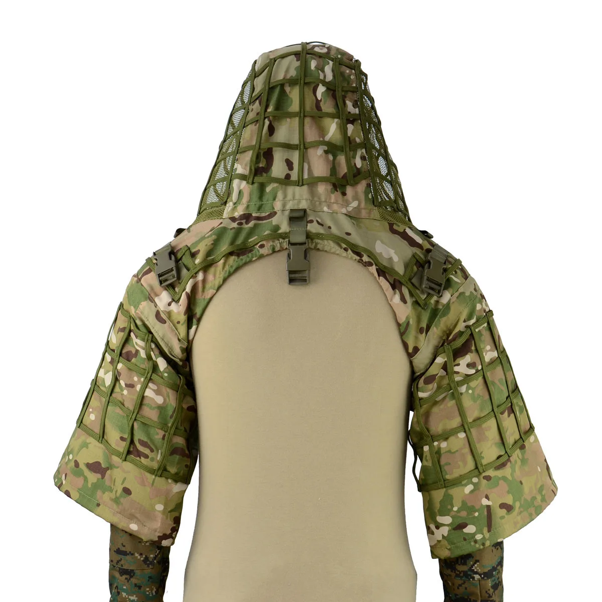 

Tactical Ghillie Suit Multicam Airsoft Shooting Camouflage Sniper Ghillie Suit Coat Hunting Woodland Ripstop Fabric Coat Suits