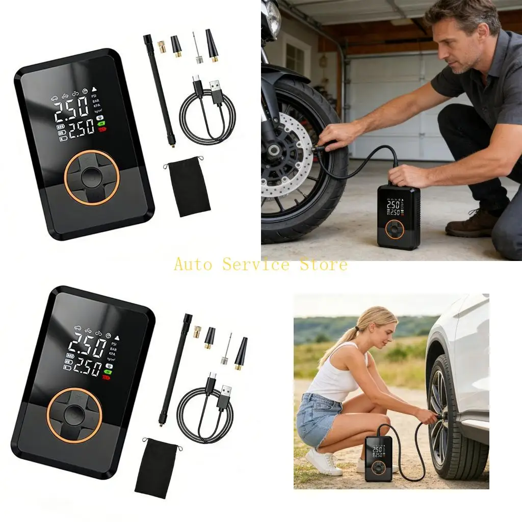 462A Emergency Auto Tire Inflation Set With USB Charging Points And 3 Hour Time