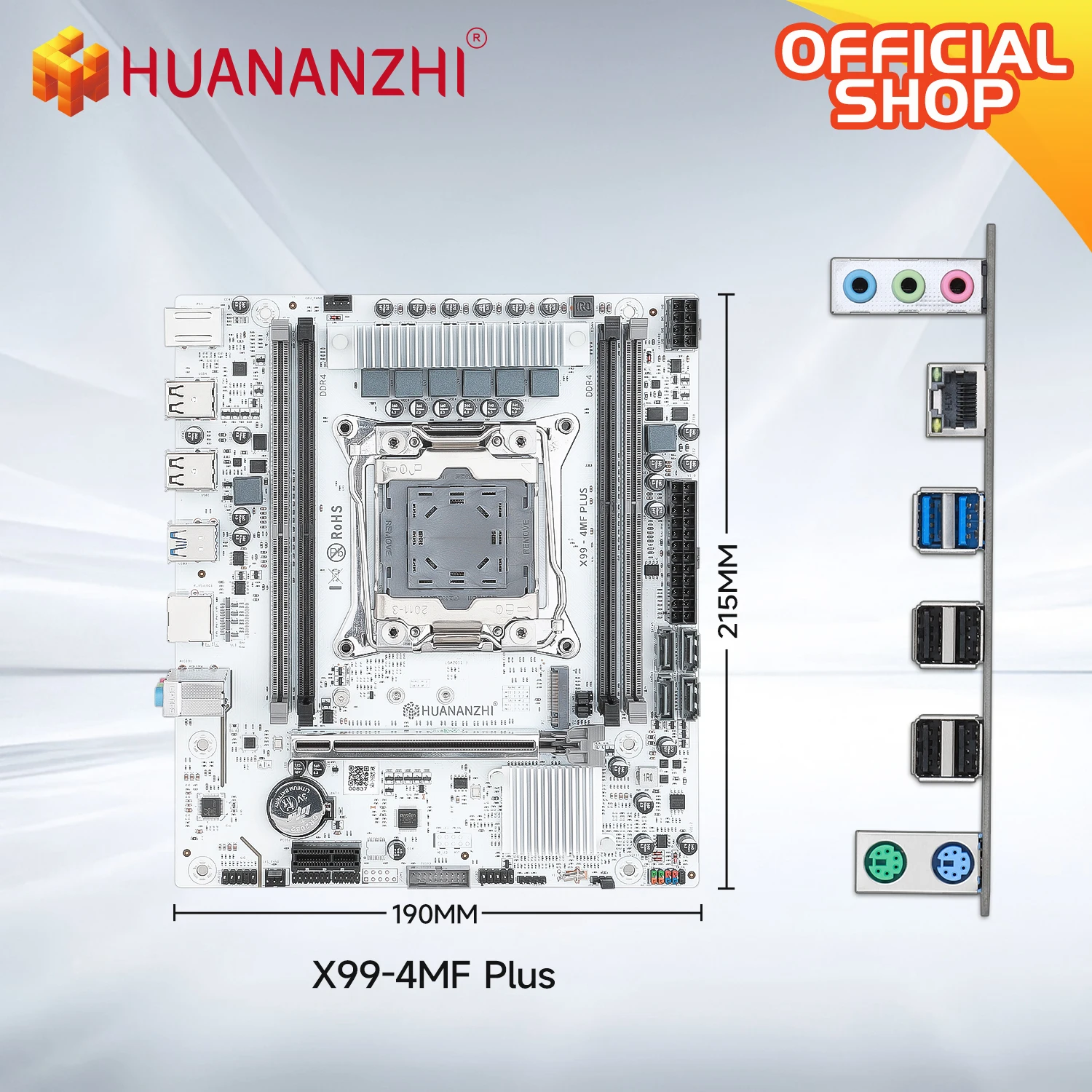 HUANANZHI X99 4MF plus LGA 2011-3 Xeon Motherboard DDR4 Memory Support NVMe SATA for Gaming And Business Use with TPM2.0