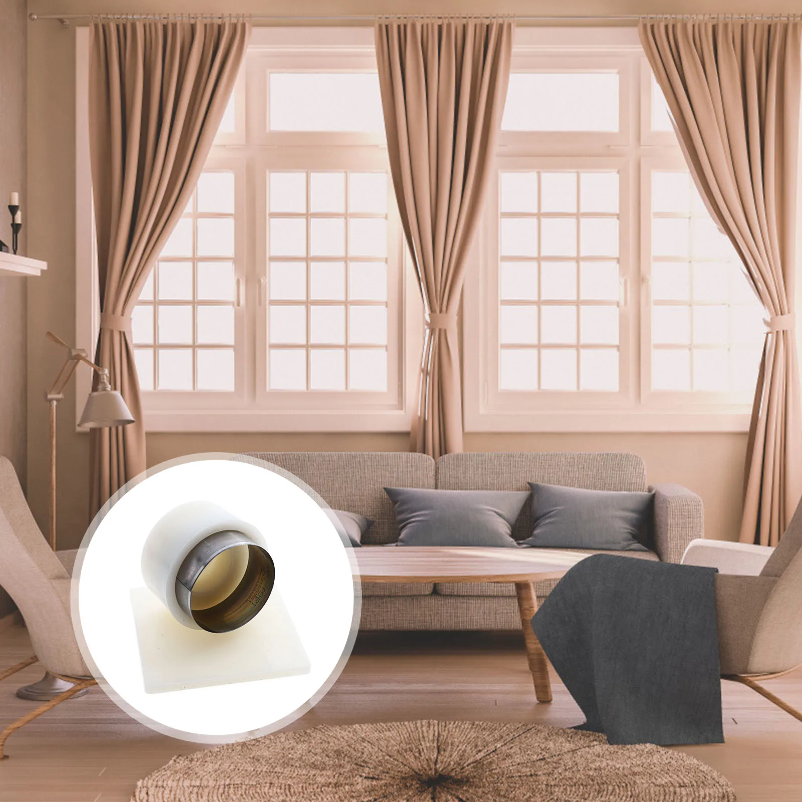 

Curtain Hole Punching Machine Beige Steel Manual Drilling Tool for DIY Practical Hole Opener Curtains Fabric Home Textiles