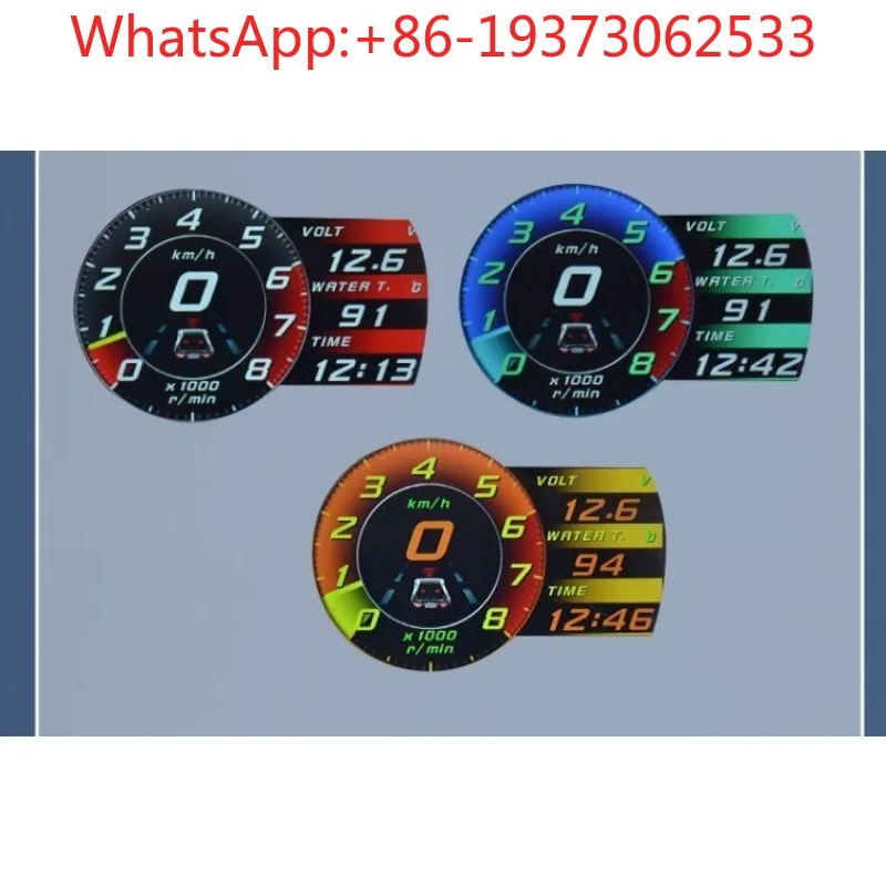 Multifunctional Magician Instrument, Speed, Water Temperature, Vehicle Speed, Turbine Pressure, LCD Head-up Display
